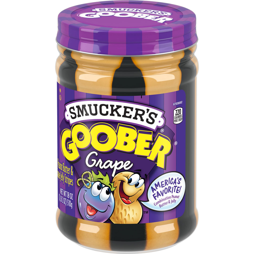 Smucker's Goober Grape Jelly And Peanut Butter-18 oz.-12/Case