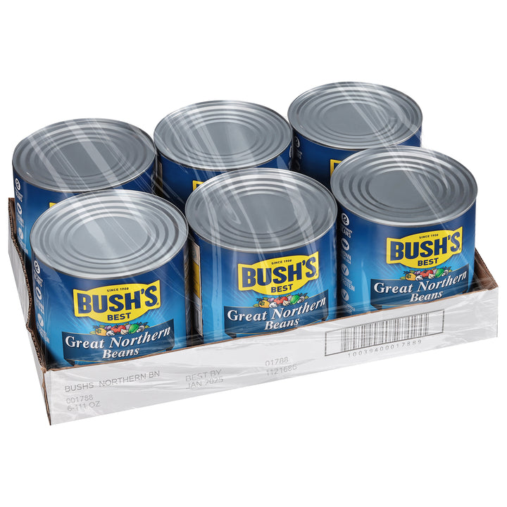 Bush's Best Great Northern Beans-111 oz.-6/Case