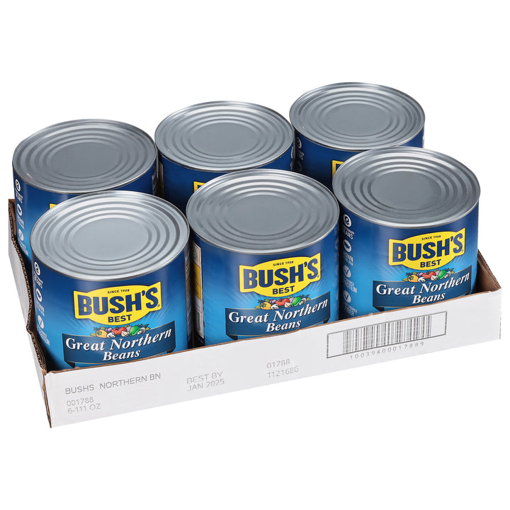 Bush's Best Great Northern Beans-111 oz.-6/Case