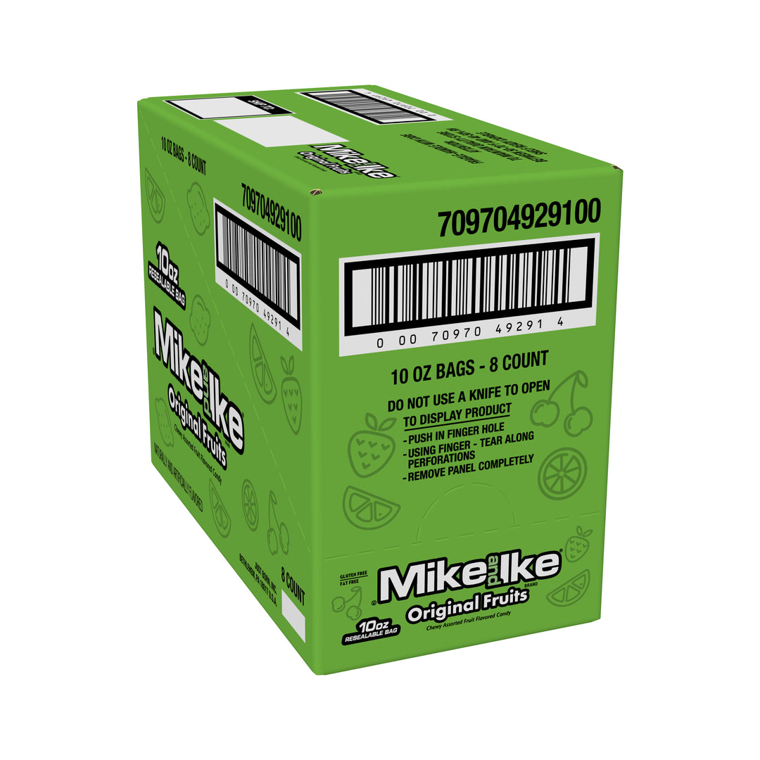 Mike & Ike Original Fruits Stand Up Bag-10 oz.-8/Case