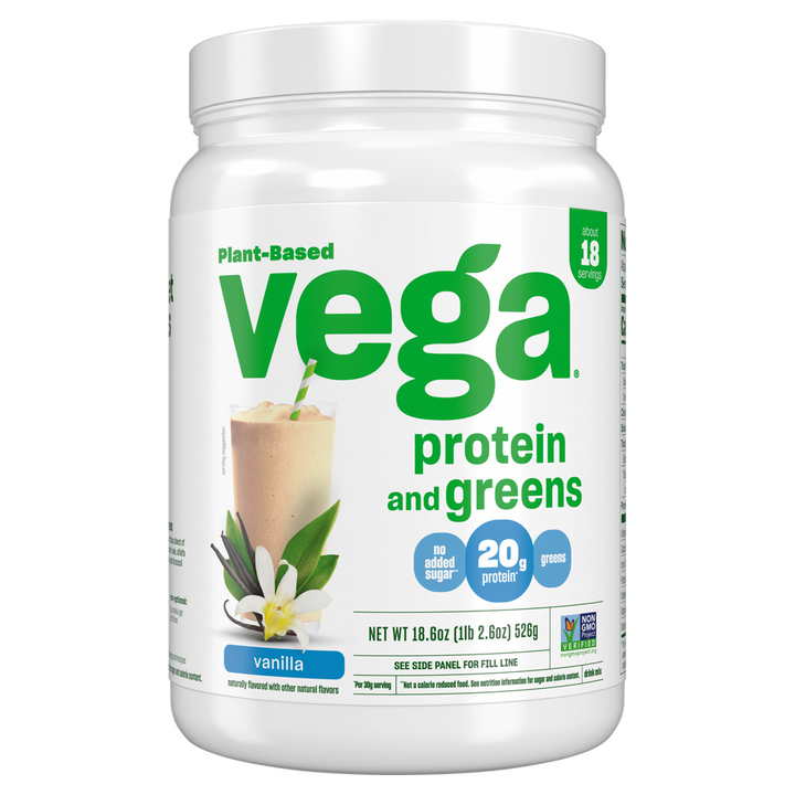 Vega Protein & Greens Vanilla-18.6 oz.-12/Case