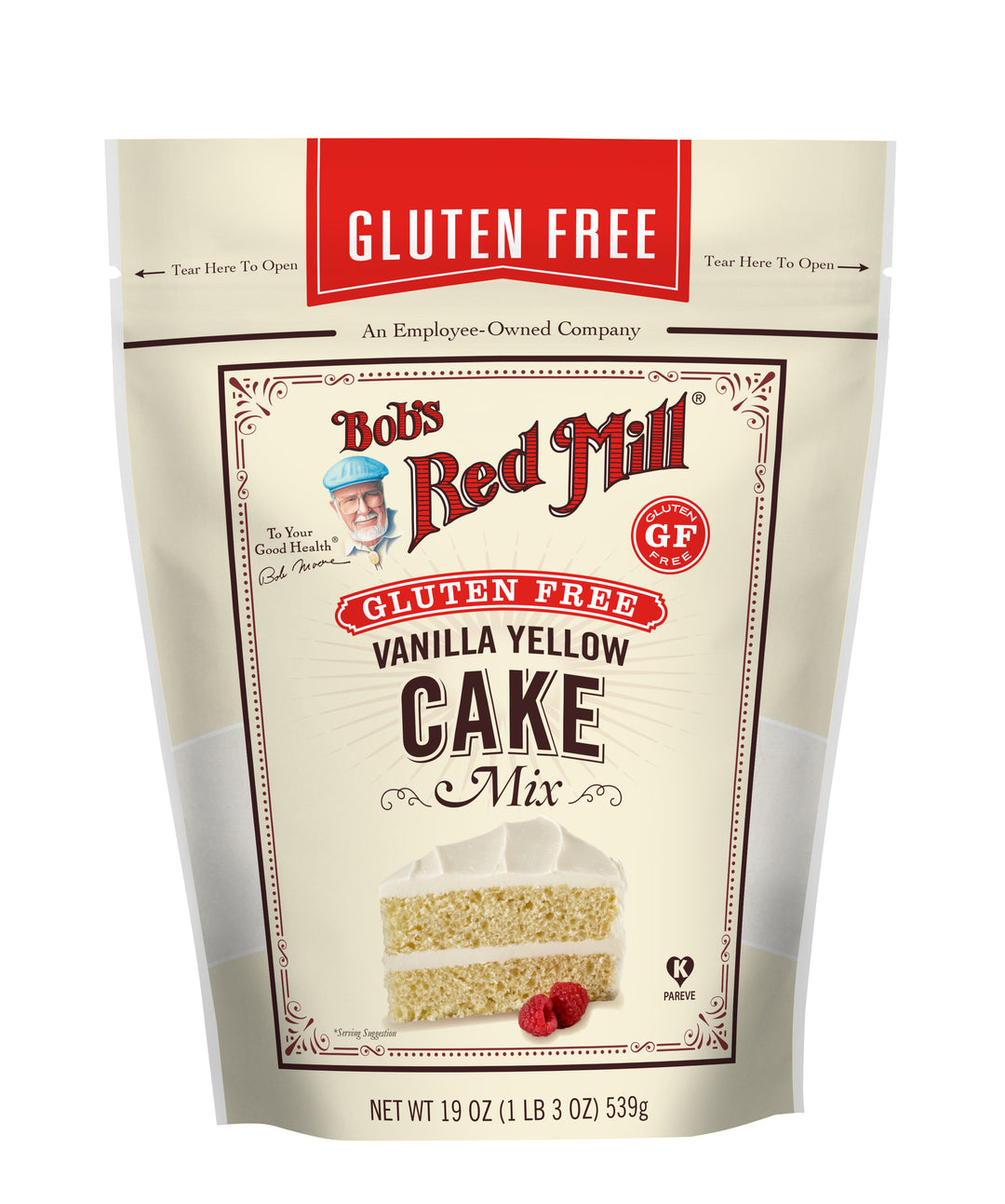 Bob's Red Mill Natural Foods Inc Gluten Free Vanilla Yellow Cake Mix-19 oz.-4/Case