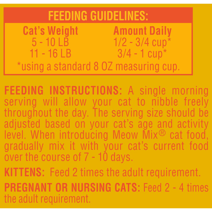 Meow Mix Cat Food Original-3.15 lb.-4/Case