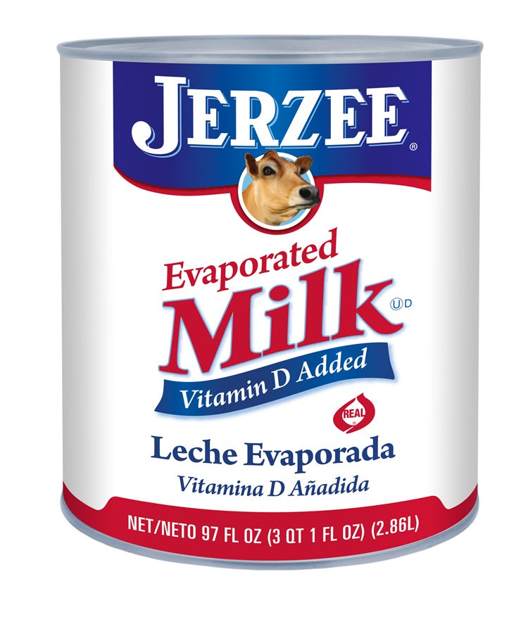 Jerzee Evaporated Milk Milk-97 fl oz.-6/Case