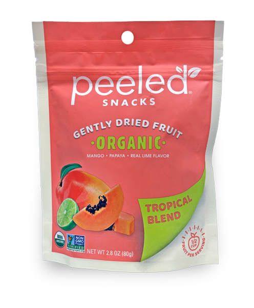 Peeled Snacks Tropical Blend Organic Dried Fruitâ Â-2.8 oz.-12/Case