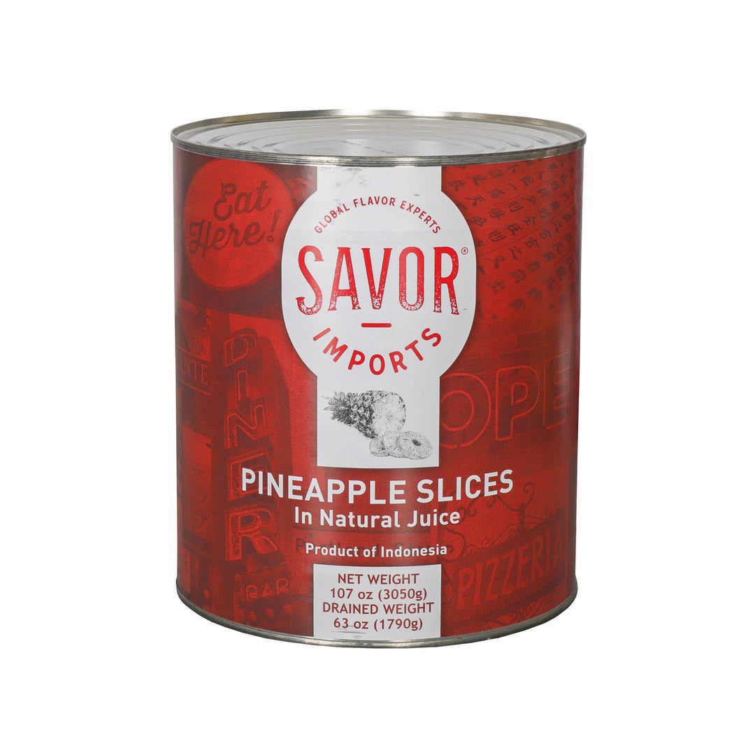 Savor Imports Sliced Pineapple Packed In Juice-10 Each-6/Case