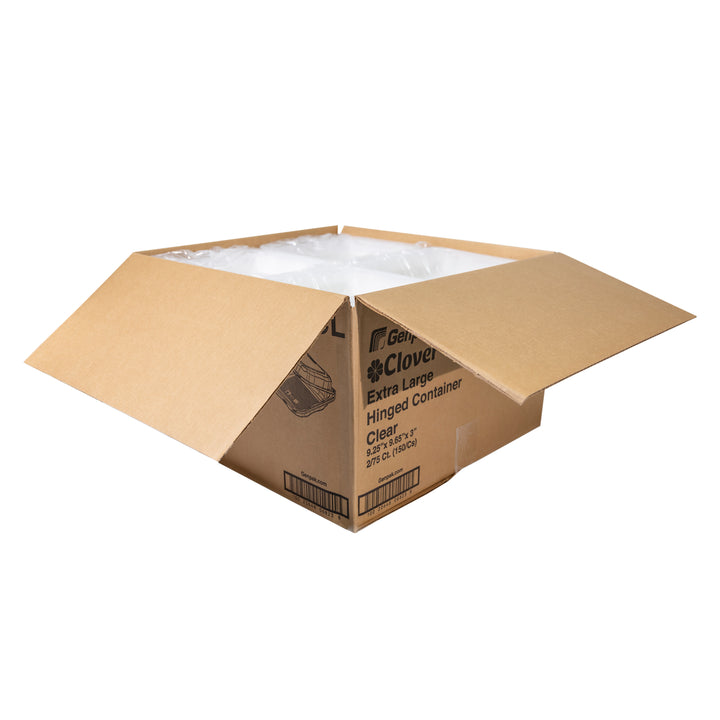 Genpak- Microwave Safe Containers Extra Large Hinged Container-75 Each-2/Case