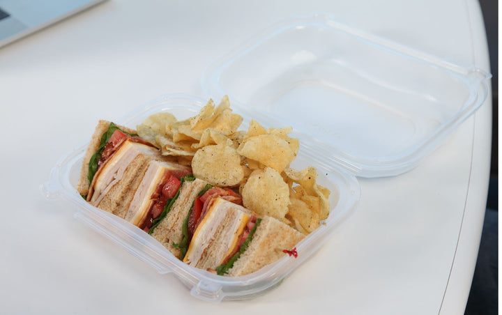 Genpak- Microwave Safe Containers Extra Large Hinged Container-75 Each-2/Case