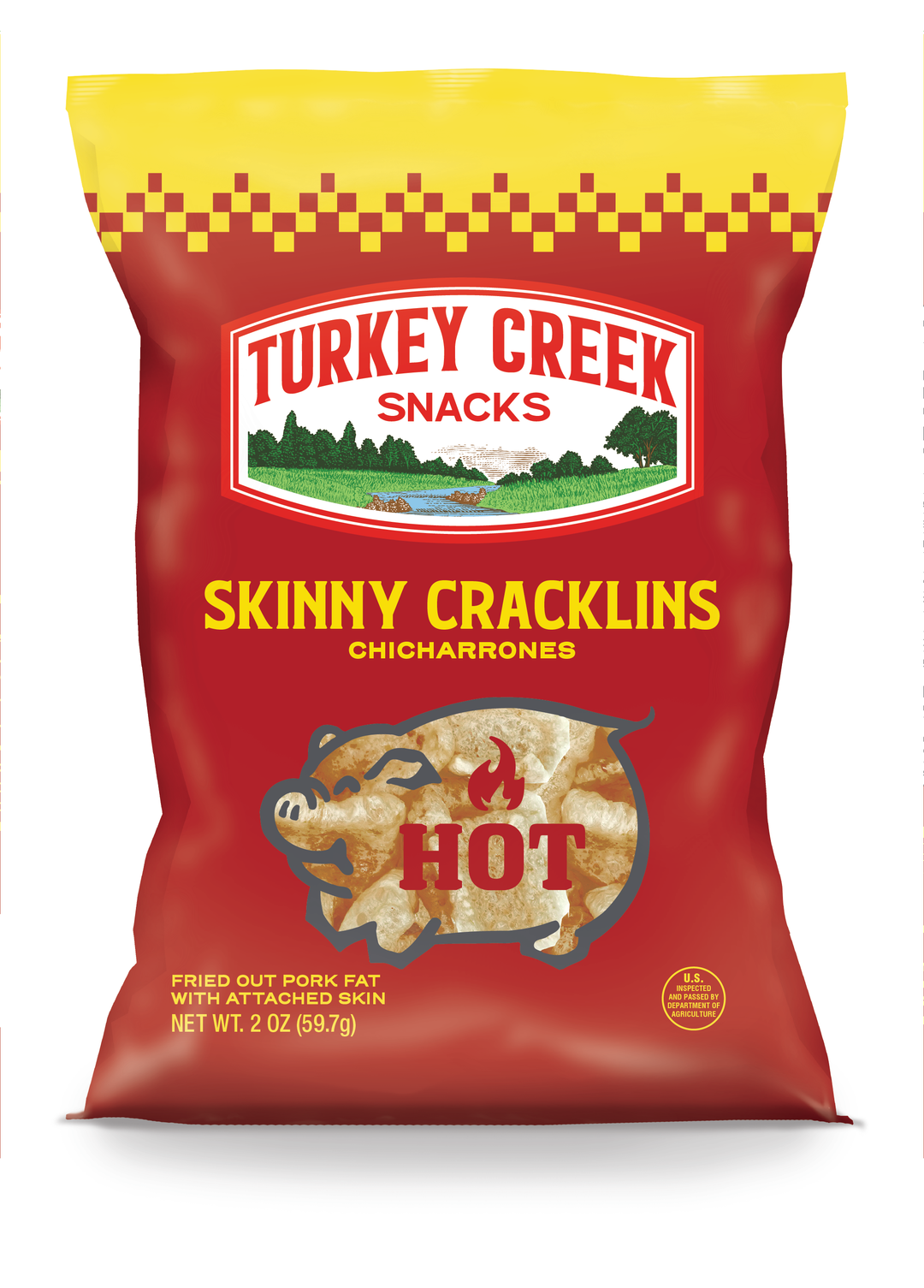 Turkey Creek Hot Skinny Cracklin-2 oz.-12/Case