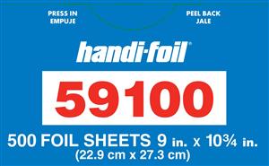 Hfa Handi-Foil Interfolded 9"X10.75" Foil Sheet-500 Count-6/Case