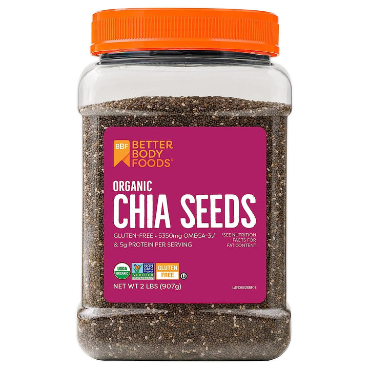 Betterbody Foods Organic Chia Seeds-2 lb.-6/Case