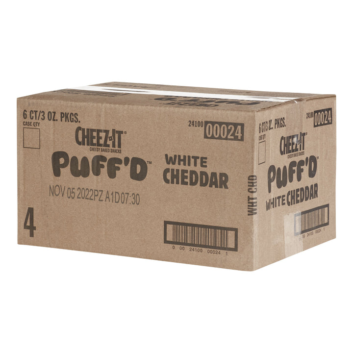 Kellogg's Cheez It Puffed White Cheddar-3 oz.-6/Case