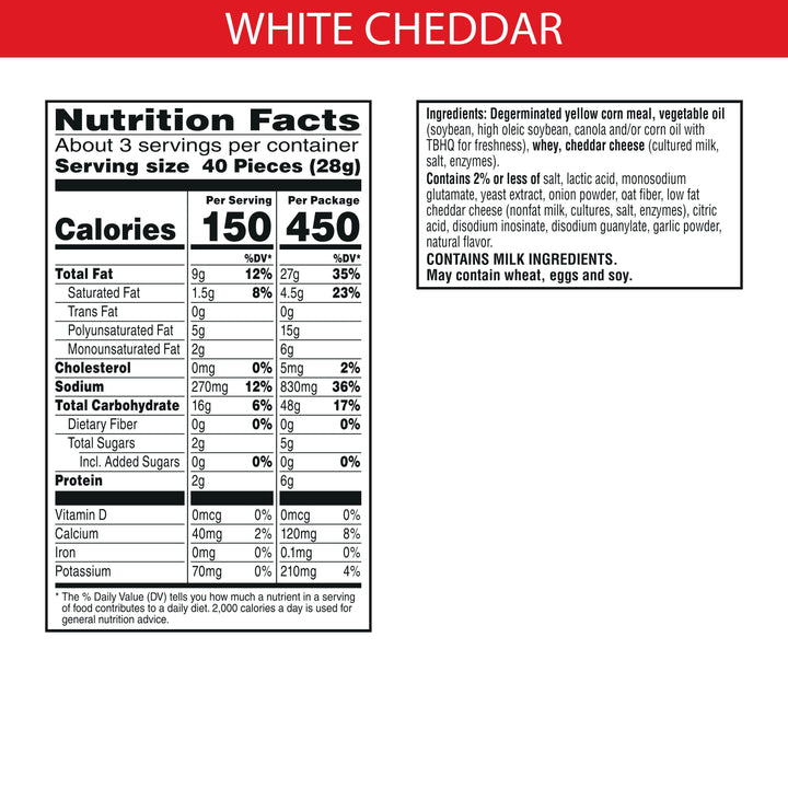 Kellogg's Cheez It Puffed White Cheddar-3 oz.-6/Case