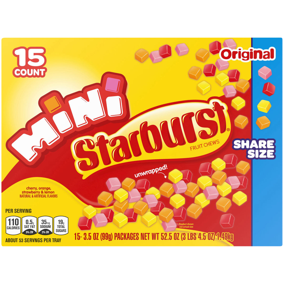 Starburst Minis Share Size-3.5 oz.-15/Box-6/Case
