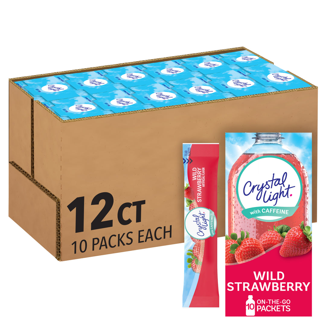 Crystal Light Crystal Light Powdered Beverage On The Go Wild Strawberry-0.11 oz.-10/Box-12/Case