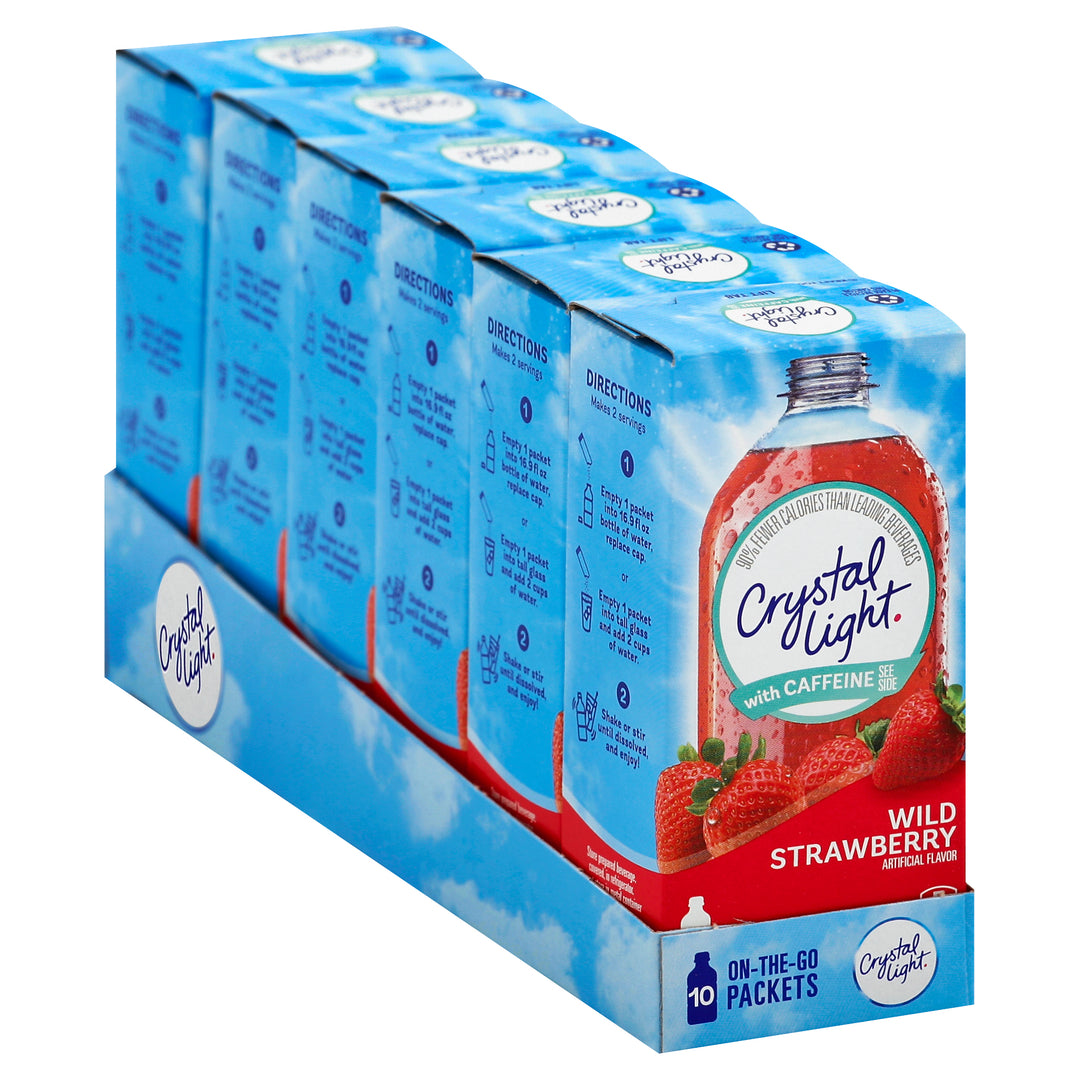 Crystal Light Crystal Light Powdered Beverage On The Go Wild Strawberry-0.11 oz.-10/Box-12/Case