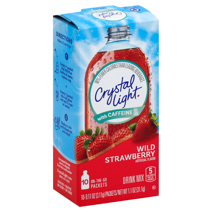 Crystal Light Crystal Light Powdered Beverage On The Go Wild Strawberry-0.11 oz.-10/Box-12/Case