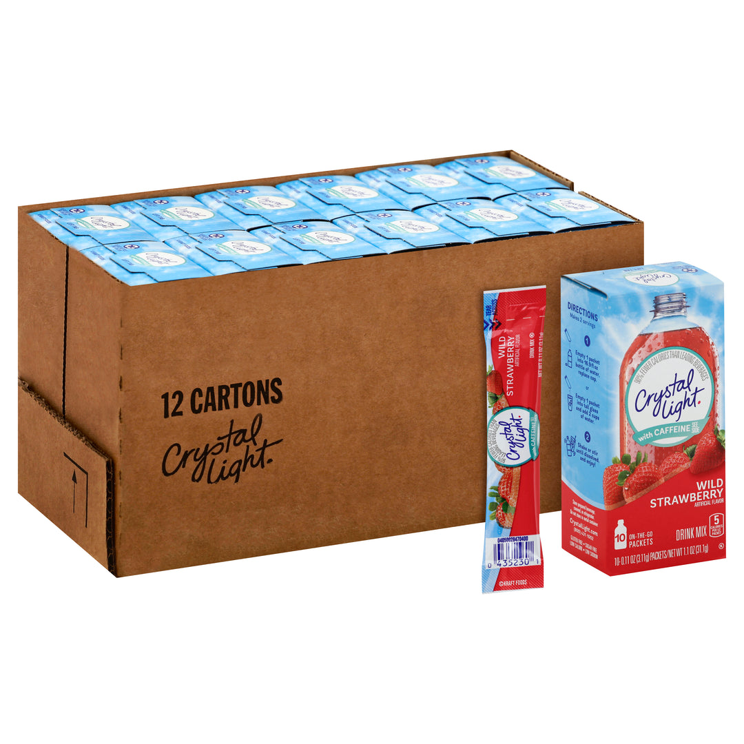 Crystal Light Crystal Light Powdered Beverage On The Go Wild Strawberry-0.11 oz.-10/Box-12/Case