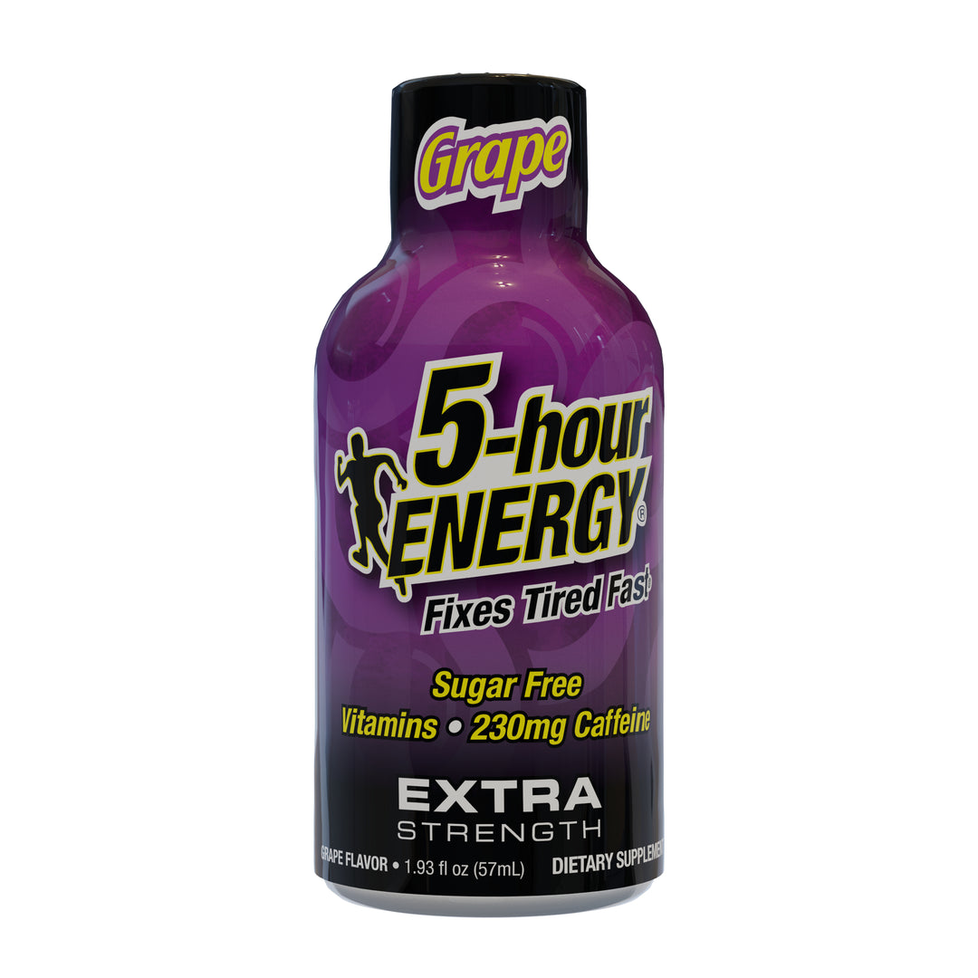 5-Hour Energy Extra Strength Grape Energy Shot-1.93 fl oz.s-12/Box-18/Case