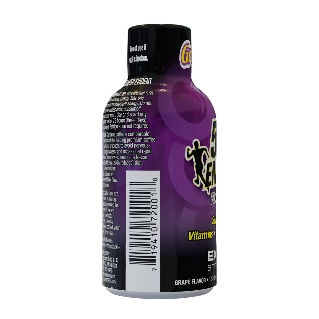 5-Hour Energy Extra Strength Grape Energy Shot-1.93 fl oz.s-12/Box-18/Case