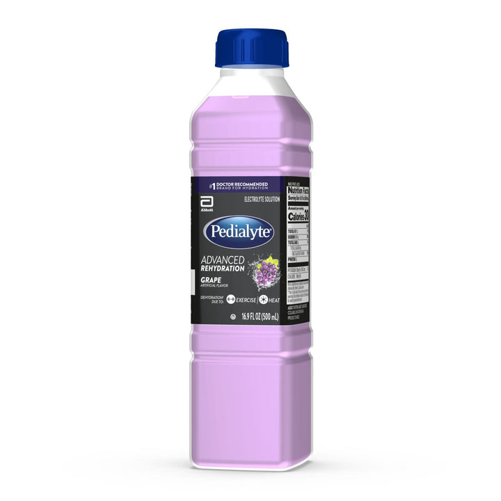 Pedialyte Flavored Electrolyte Solution Grape-500 Milliliter-12/Case