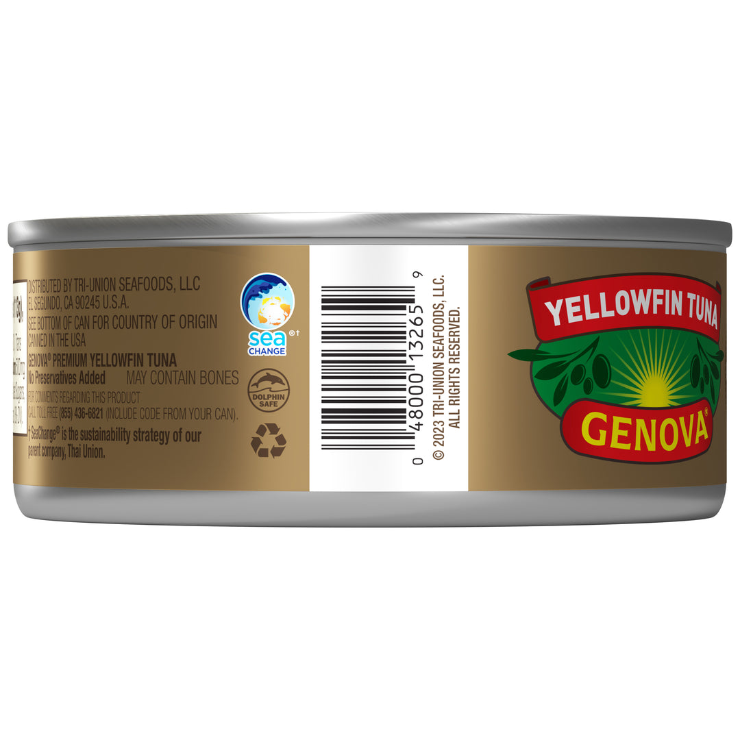 Genova Solid Light Narrow Base Yellowfin Tuna-5 oz.-24/Case