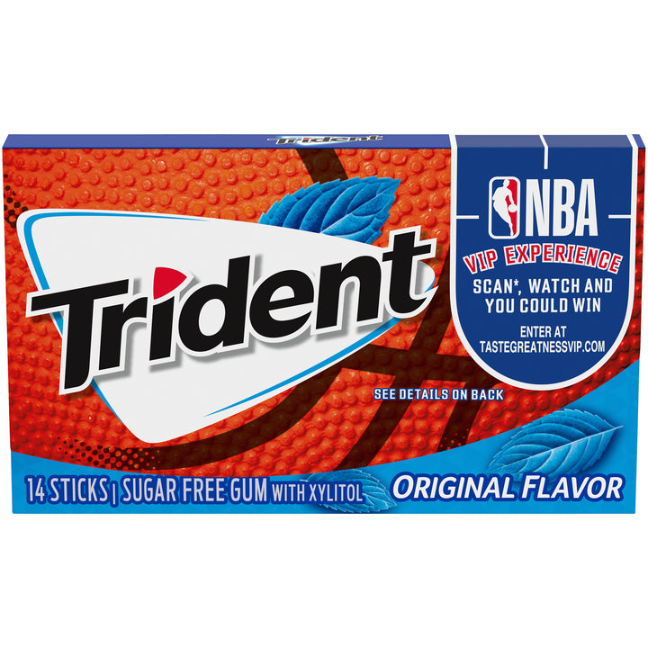 Trident Sugar Free Original Gum-14 Count-12/Box-12/Case
