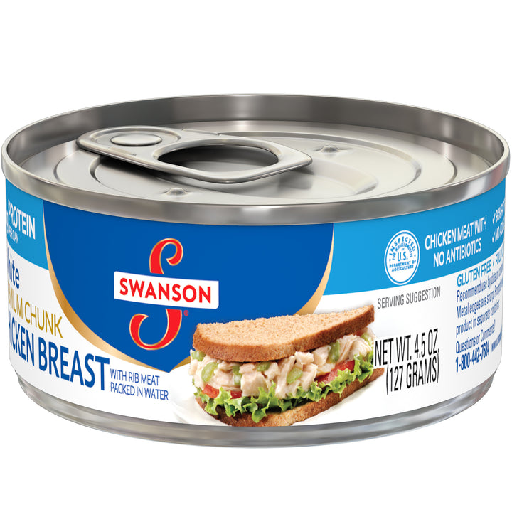 Swanson White Chicken Chunks-4.5 oz.-24/Case