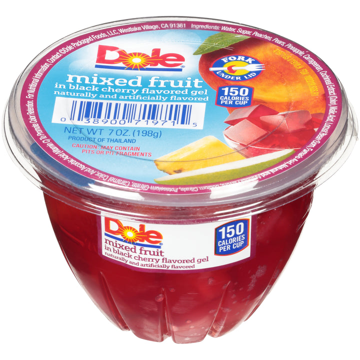 Dole Mixed Fruit In Black Cherry Gel-7 oz.-12/Case