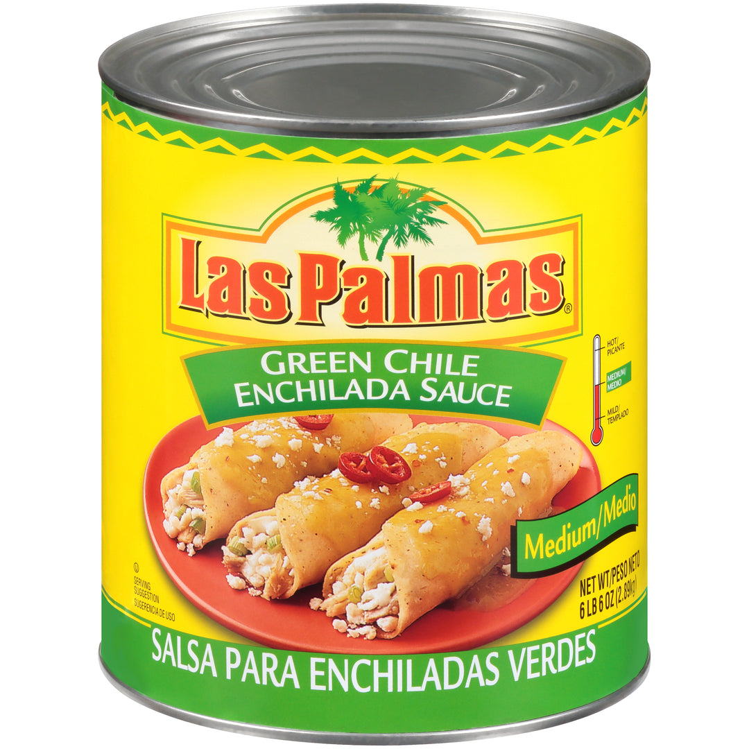 Las Palmas Green Enchilada Medium Sauce-102 oz.-6/Case