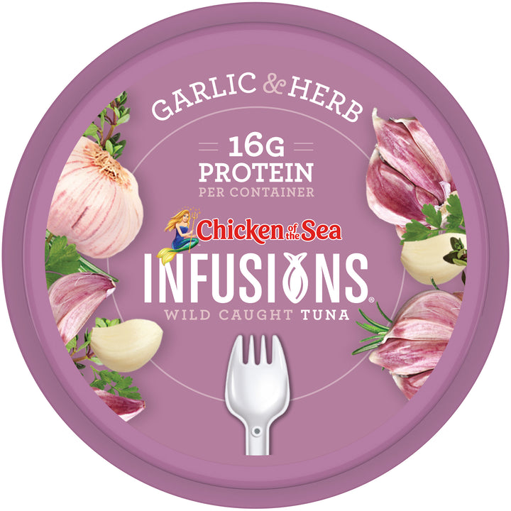 Chicken Of The Sea Infusion Garlic Herb Tuna-2.8 oz.-6/Case