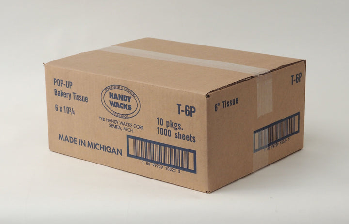 Handy Wacks Interfolded 6"X10.75" Bakery Wax-1000 Count-10/Case