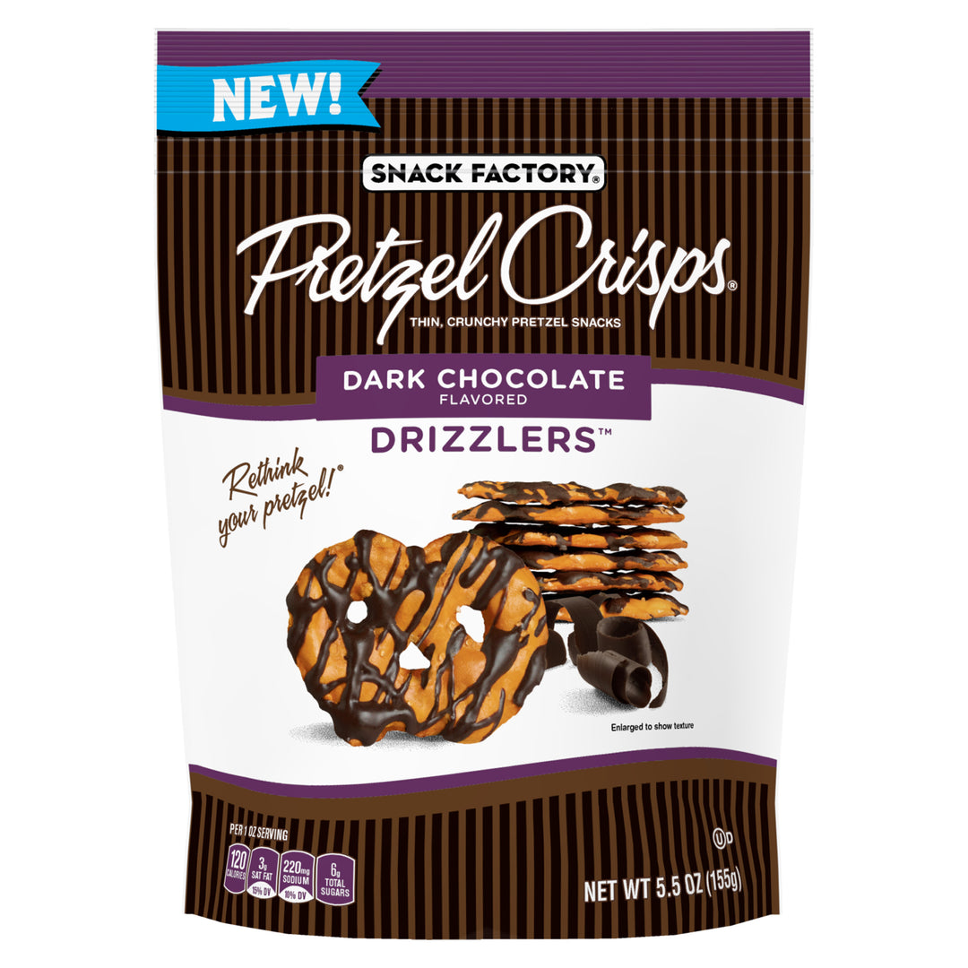 Snack Factory Drizzlers Dark Chocolate-5.5 oz.-12/Case