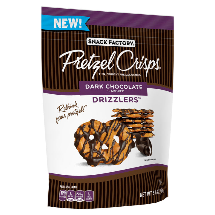 Snack Factory Drizzlers Dark Chocolate-5.5 oz.-12/Case