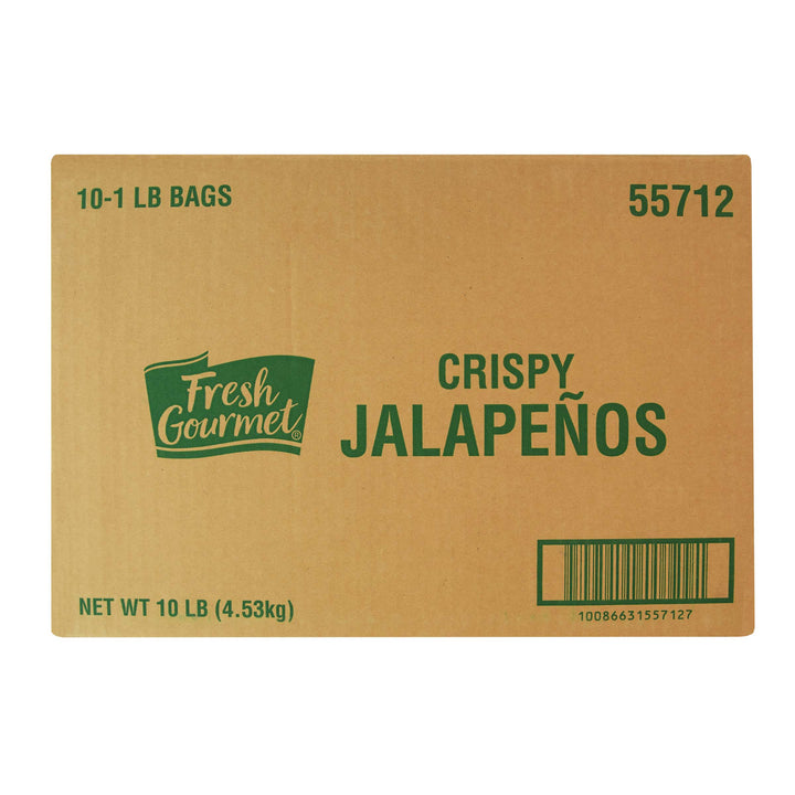 Fresh Gourmet Crispy Jalapeno Strips Salad Topping Bag-1 lb.-10/Case