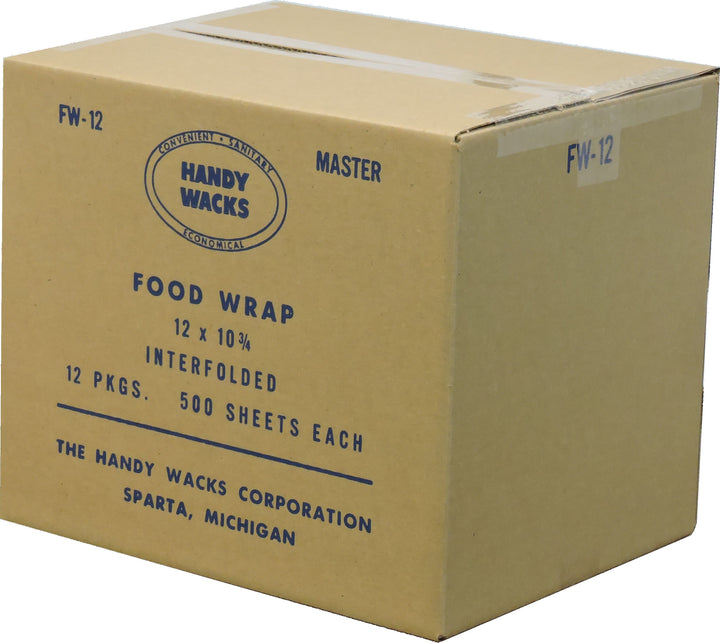 Handy Wacks 12 Inch X 10.75 Inch Deli Wrap Interfolded Food & Deli Wrap-500 Count-12/Case
