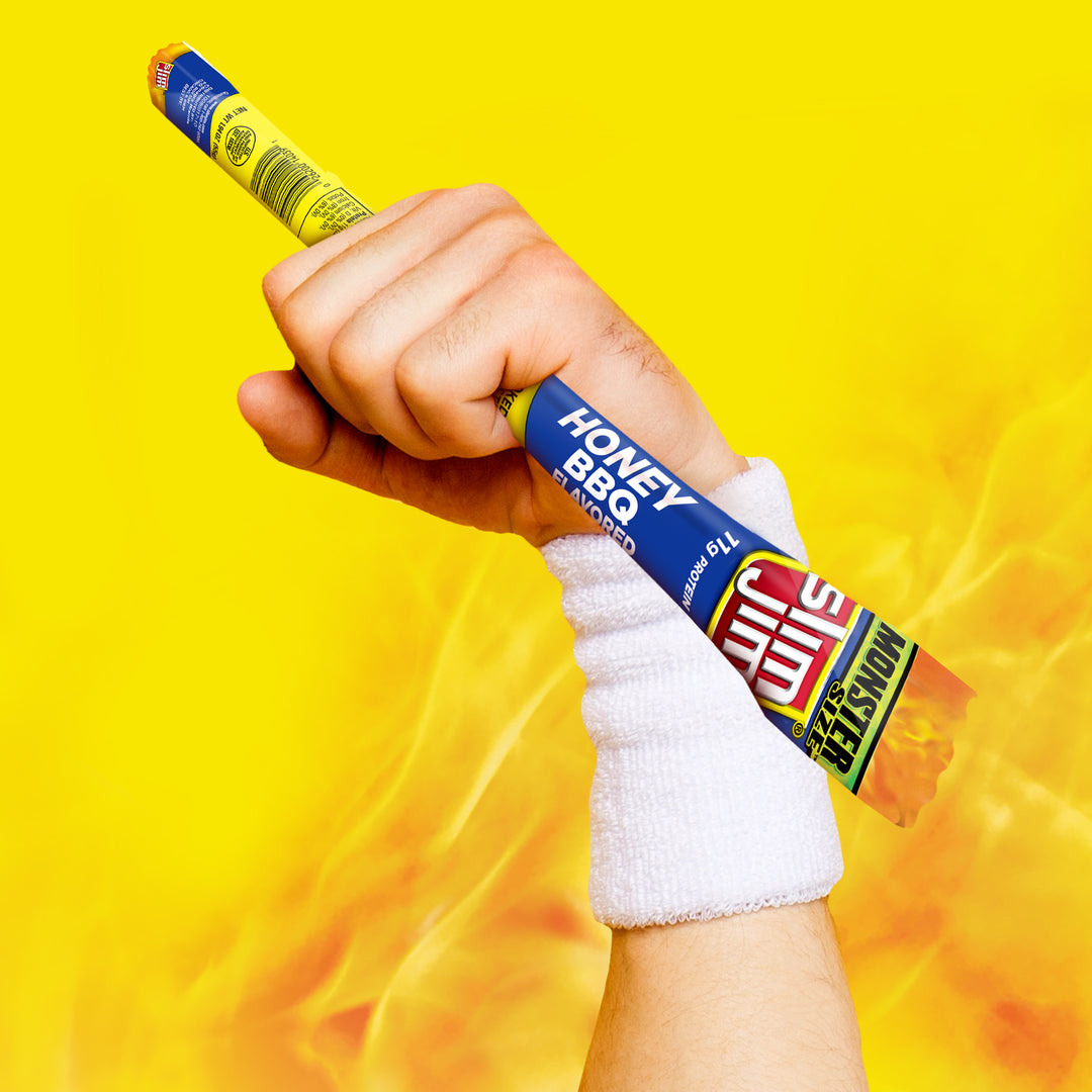 Slim Jim Monster Honey Barbecue Flavored Smoked Meat Snack Sticks-1.94 oz.-18/Box-6/Case