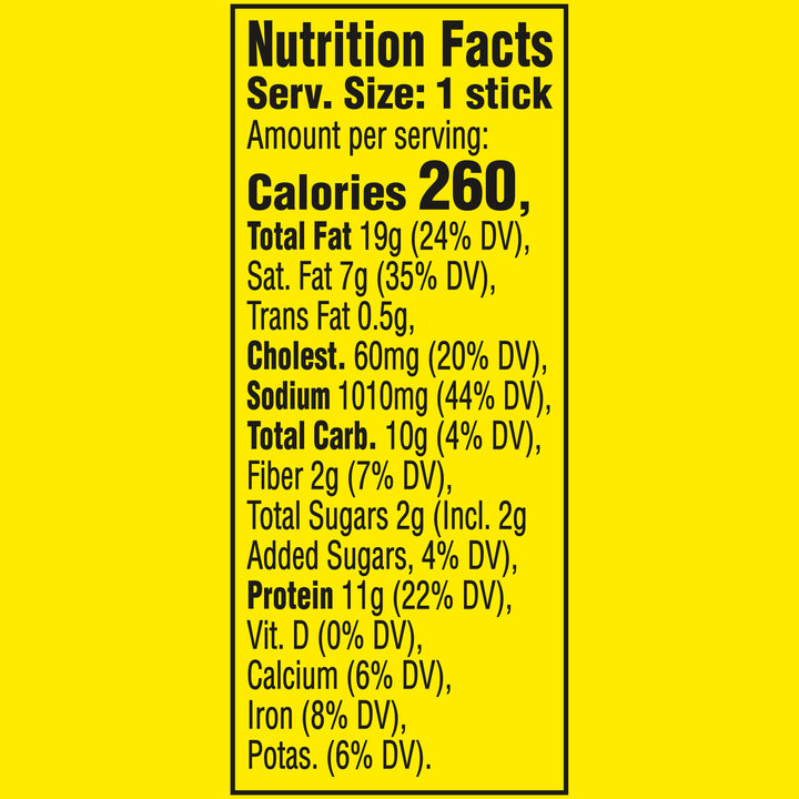 Slim Jim Monster Honey Barbecue Flavored Smoked Meat Snack Sticks-1.94 oz.-18/Box-6/Case
