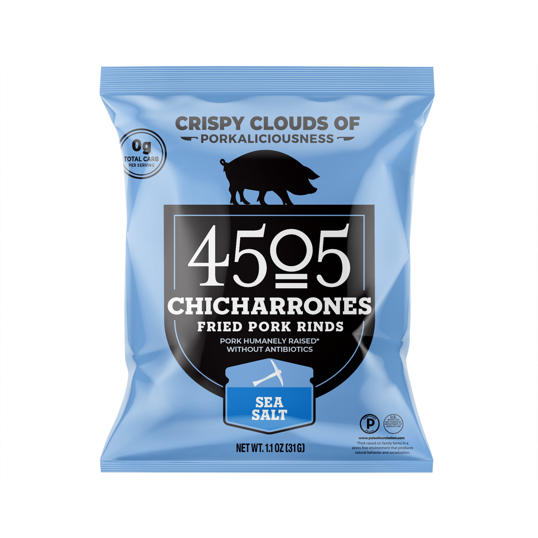 4505 Meats Sea Salt Chicharrones-1.1 oz.-12/Case