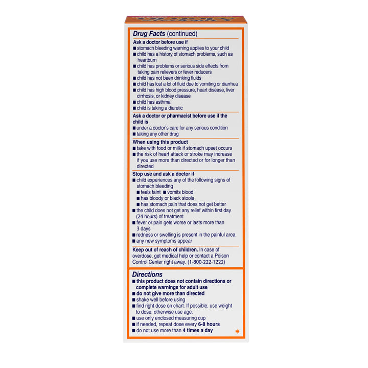 Motrin Children's Berry Oral Suspension Ibuprofen-4 fl oz.s-3/Box-12/Case