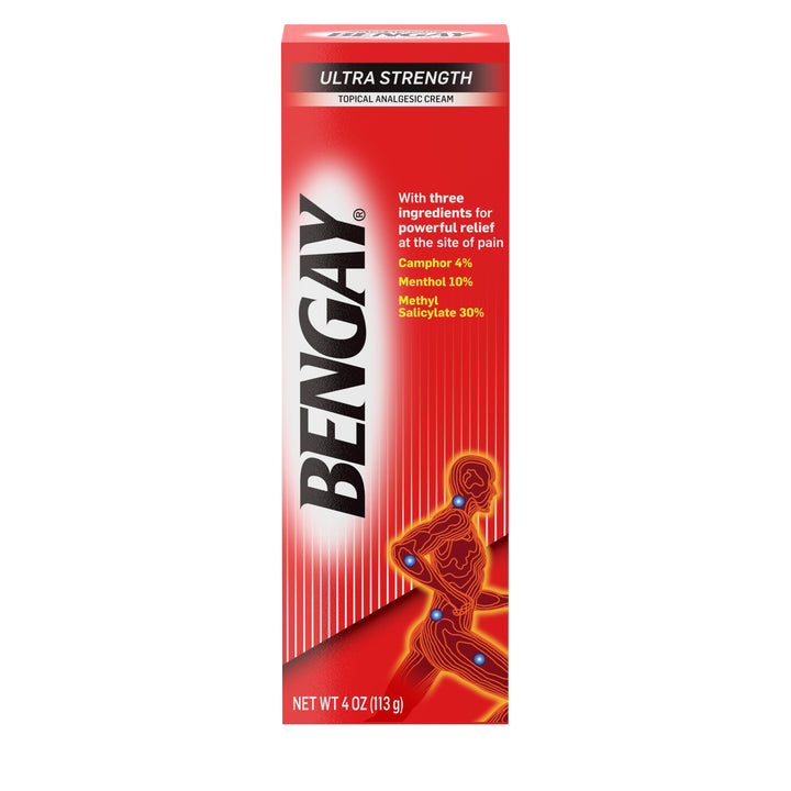 Bengay Ultra Strength Cream-4 oz.-6/Box-6/Case