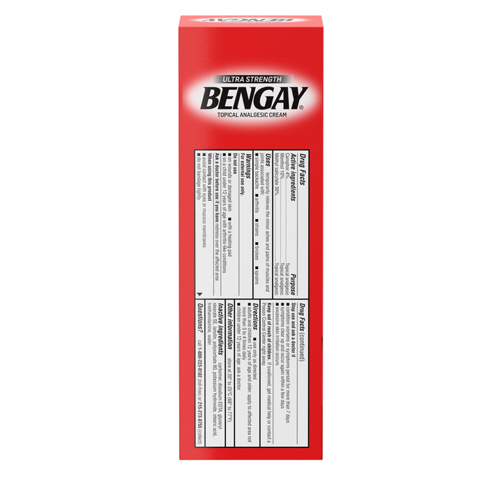 Bengay Ultra Strength Cream-4 oz.-6/Box-6/Case