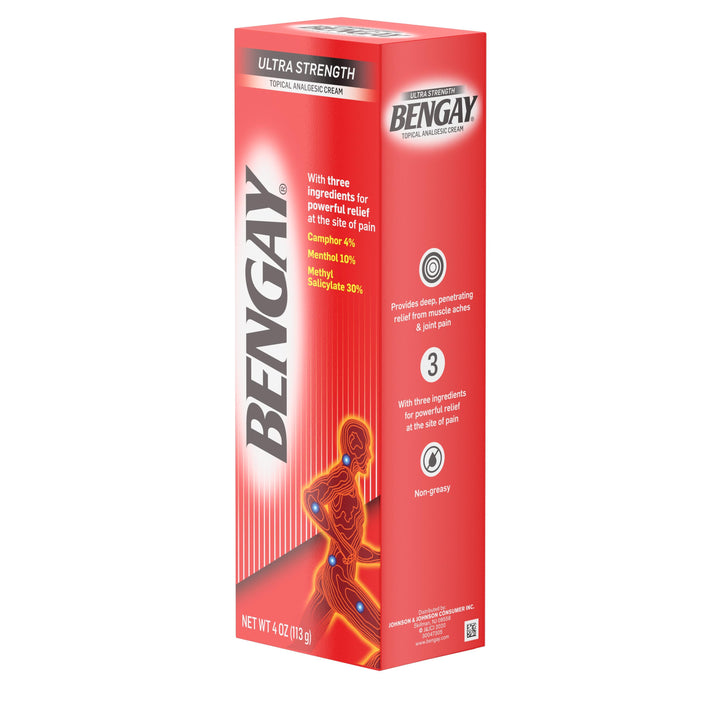 Bengay Ultra Strength Cream-4 oz.-6/Box-6/Case