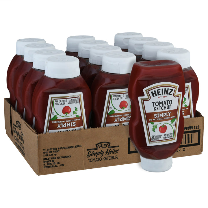 Simply Heinz Simply Ketchup Bottle-1.25 lb.-12/Case