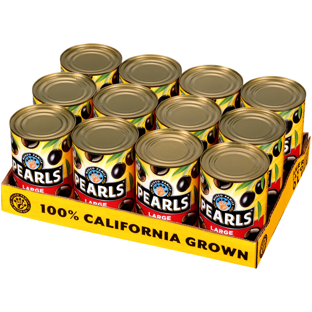 Pearls Large Pitted Ripe Olives Canned-6 oz.-12/Case