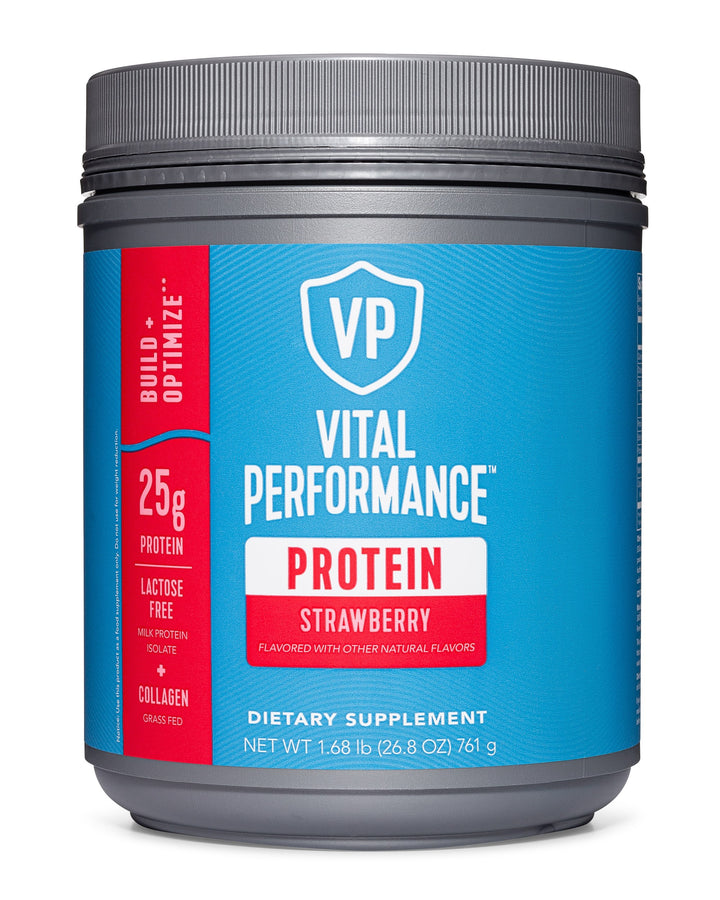 Vital Performance Protein Powder Strawberry-26.8 oz.-4/Case