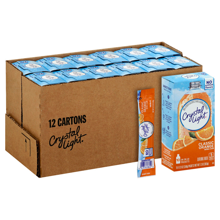 Crystal Light Crystal Light Beverage On The Go Sunrise Orange-0.13 oz.-10/Box-12/Case