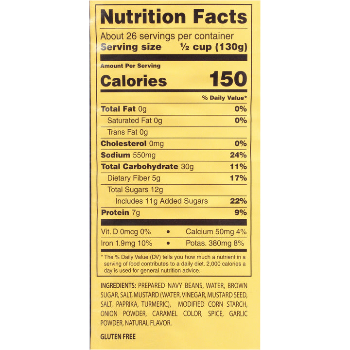 Bush's Best Vegetarian Baked Beans-117 oz.-6/Case