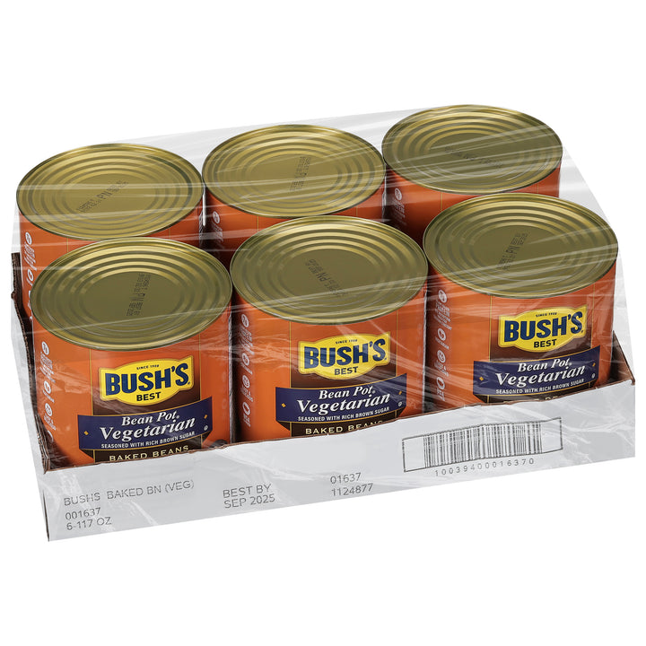 Bush's Best Vegetarian Baked Beans-117 oz.-6/Case