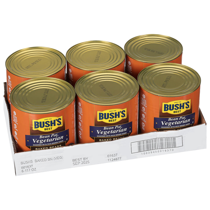Bush's Best Vegetarian Baked Beans-117 oz.-6/Case